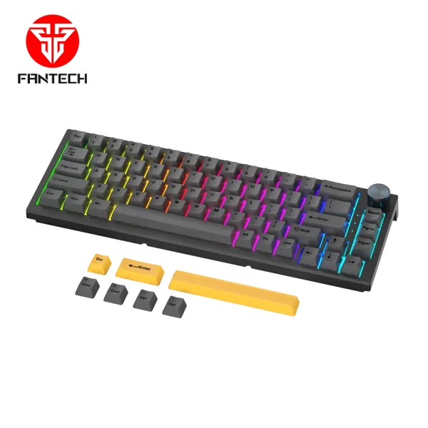 Tastatura Mehanicka Gaming Fantech MK858 RGB Maxfit67 crna (brown switch)