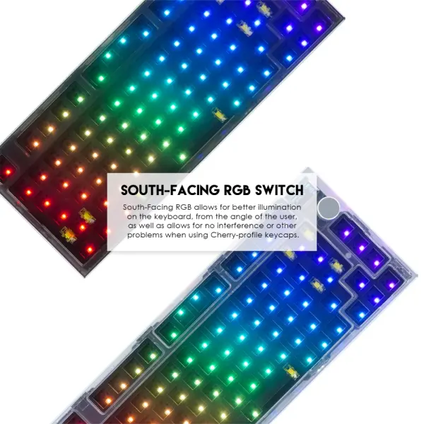 Tastatura Mehanicka Gaming Fantech MK910 RGB PBT Maxfit81 Frost Wireless crna (brown switch)