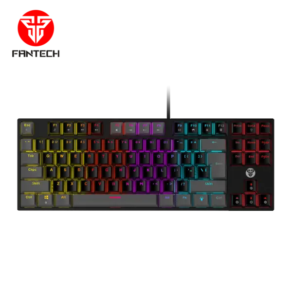 Tastatura Mehanicka Gaming Fantech MK876 RGB Atom TKL crna (Blue switch)