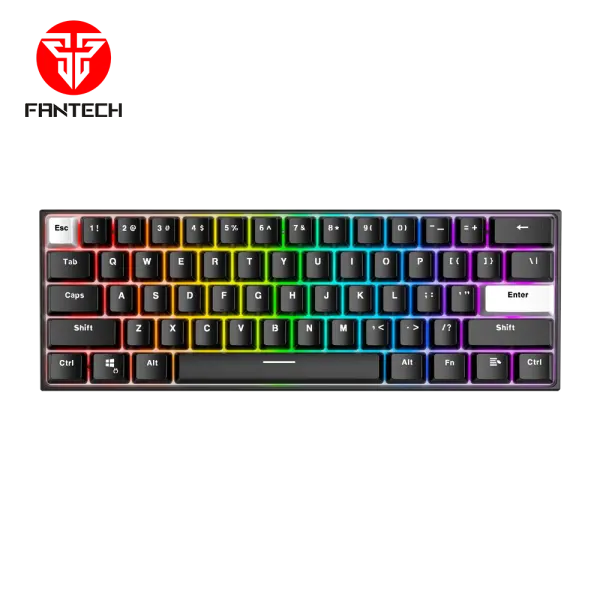 Tastatura Mehanicka Gaming Fantech MK857 RGB Maxfit61 FROST crna (Red switch)