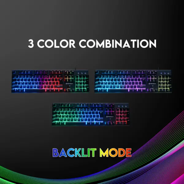 Tastatura Gaming Fantech K614L Fighter II crna
