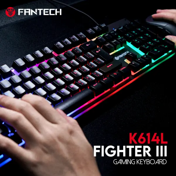 Tastatura Gaming Fantech K614L Fighter II crna