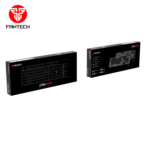 Tastatura Mehanicka Gaming Fantech MK886 RGB Atom siva (Blue switch)
