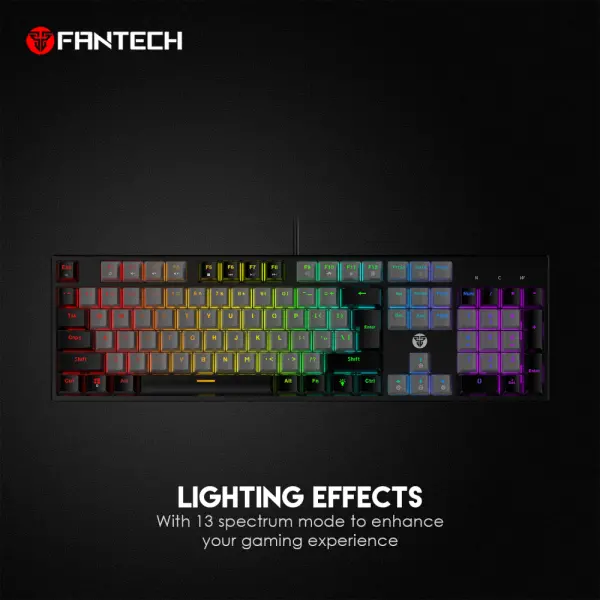 Tastatura Mehanicka Gaming Fantech MK886 RGB Atom siva (Red switch)