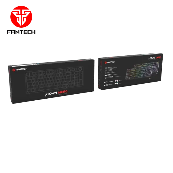 Tastatura Mehanicka Gaming Fantech MK890 RGB Atom 96 siva (Red switch)