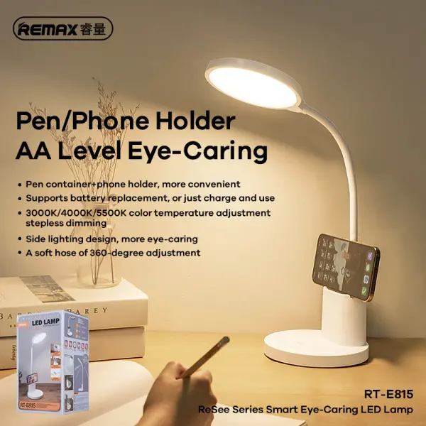 LED Lampa REMAX ReSee RT-E815 Series Smart Eye-Caring 1500mAh bela