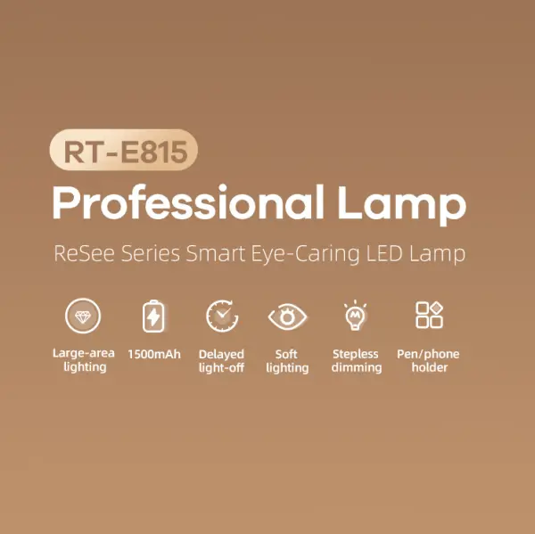 LED Lampa REMAX ReSee RT-E815 Series Smart Eye-Caring 1500mAh bela