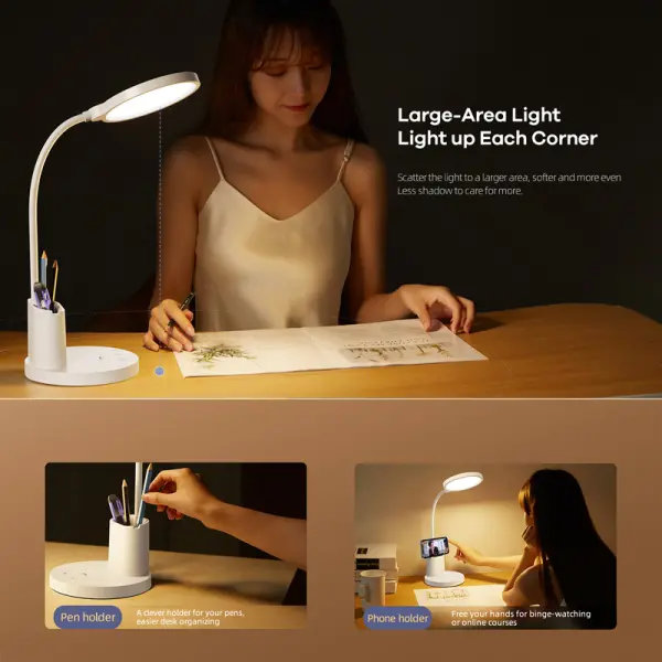 LED Lampa REMAX ReSee RT-E815 Series Smart Eye-Caring 1500mAh bela