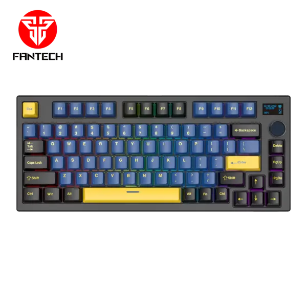 Tastatura Mehanicka Gaming Fantech MK910 RGB Vibe Maxfit 81 Grand Cobalt Wireless  (Yellow switch)