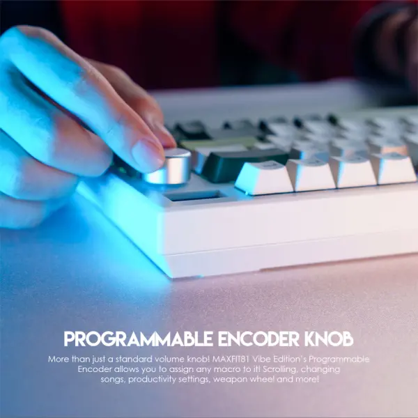 Tastatura Mehanicka Gaming Fantech MK910 RGB Vibe Maxfit 81 Milky Matcha Wireless (Yellow switch)