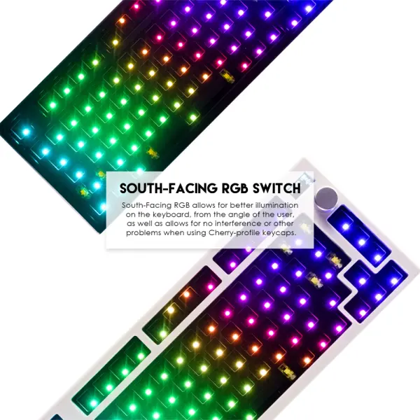 Tastatura Mehanicka Gaming Fantech MK910 RGB Vibe Maxfit 81 Milky Matcha Wireless (Yellow switch)
