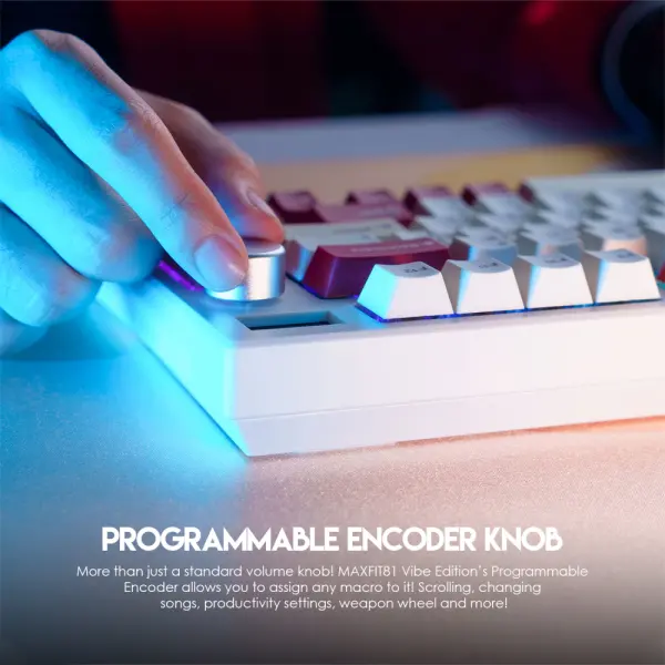 Tastatura Mehanicka Gaming Fantech MK910 RGB Vibe Maxfit 81 Royal Prince Wireless (Yellow switch)