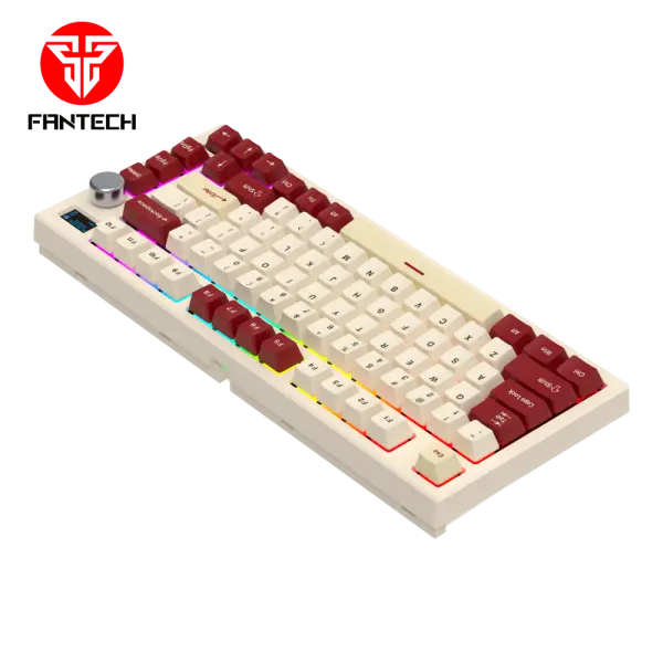 Tastatura Mehanicka Gaming Fantech MK910 RGB Vibe Maxfit 81 Royal Prince Wireless (Yellow switch)