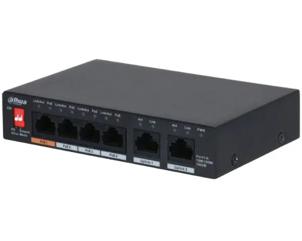 DAHUA PFS3006-4GT-60-V2 4port PoE switch 