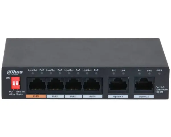 DAHUA PFS3006-4GT-60-V2 4port PoE switch 
