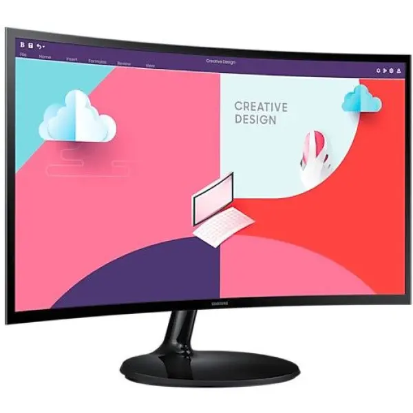 Monitor 24'' Samsung S24C364EAU VA 1920x108075Hz4msVGAHDMIzakrivljeni