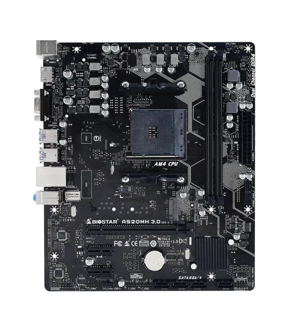 MB AM4 Biostar A520MH 3.0 2xDDR4M.2HDMIVGA