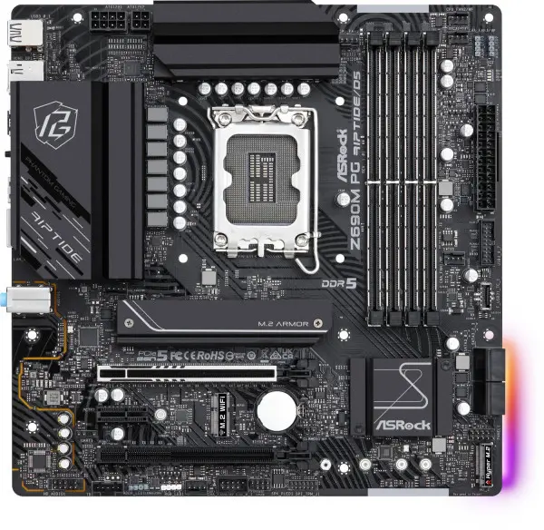 MB s1700 ASRock Z690M PG RIPTIDED5 90-MXBIL0-A0UAYZ