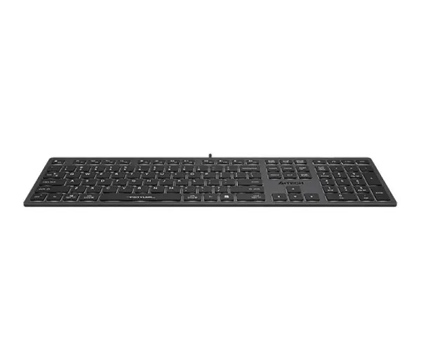 A4 TECH FX60 Scissor Switch Backlit USB US siva tastatura 