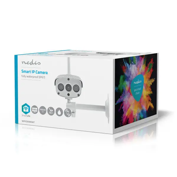 WIFICO030GWT SmartLife Outdoor Camera Wi-Fi Full HD 1080p IP67