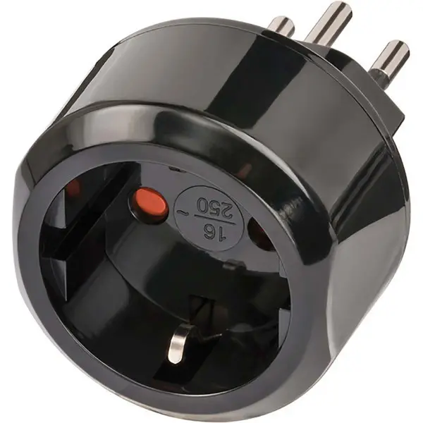 BN-1508642 Nedis putni adapter, crni