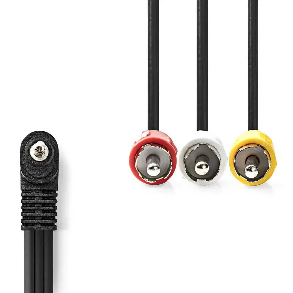 CVGL22400BK20 Nedis 3.5mm muski na 3x RCA muski, 2m