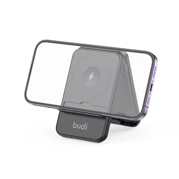 Multifunkcionalni box wireless punjac Budi Magsafe 15W 14 u 1 crni