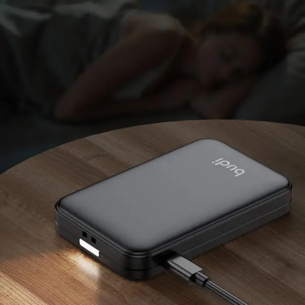 Multifunkcionalni box wireless punjac Budi Magsafe 15W 14 u 1 crni