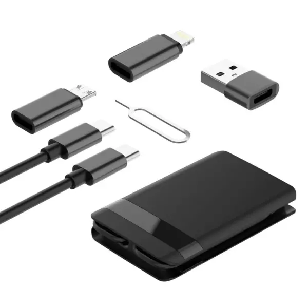 Multifunkcionalni box wireless punjac Budi Magsafe 15W 14 u 1 crni