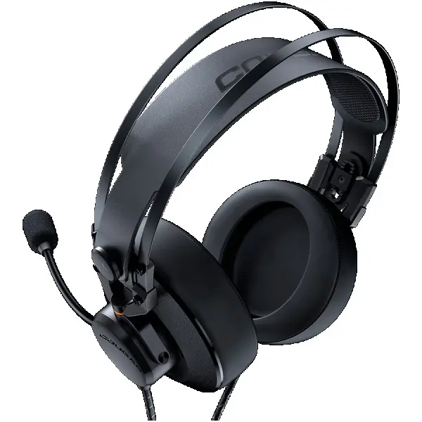 Cougar I VM410 I 3H550P53B.0002 I Headset I 53mm Driver  9.7mm noise cancelling Mic.  Stereo 3.5mm 4-pole and 3-pole PC adapter  Suspended