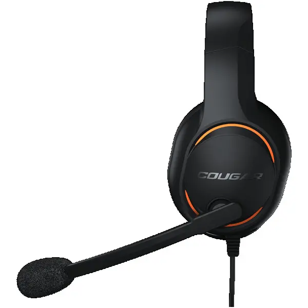 Cougar I DIVE I Headset I Driver 50mm  9.7mm noise cancelling Mic.  Stereo 3.5mm 4-pole and 3-pole PC adapter  Black ( CGR-P50B-270 ) 