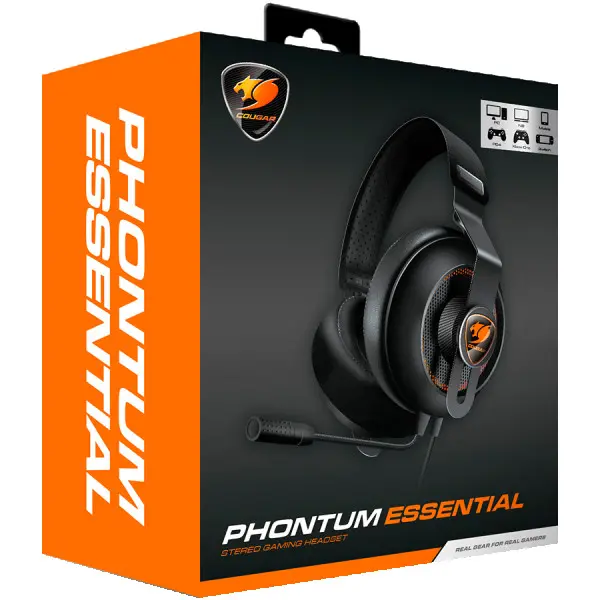 Cougar I Phontum Essential I 3H150P40B.0001 I Headset I Driver 40mm  Black ( CGR-P40NB-150 ) 