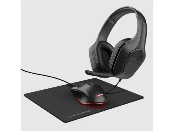 Set TRUST GXT790 TRIDOX 3-IN-1Slušalice,miš,podlogacrna' ( '25117' )