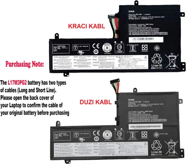 Baterija za laptop Lenovo Legion Y530-15ICH Y545-PG0 Y540-17IRH Y540-15IRH Y7000P Y7000 duzi kabl