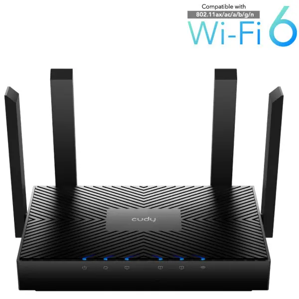 Cudy WR3000 AX3000 Dual Band 2.4+5Ghz Wi-Fi Ruter 1W/4LAN Gbit,4x5dBi 160MHz, Wisp/AP/REP
