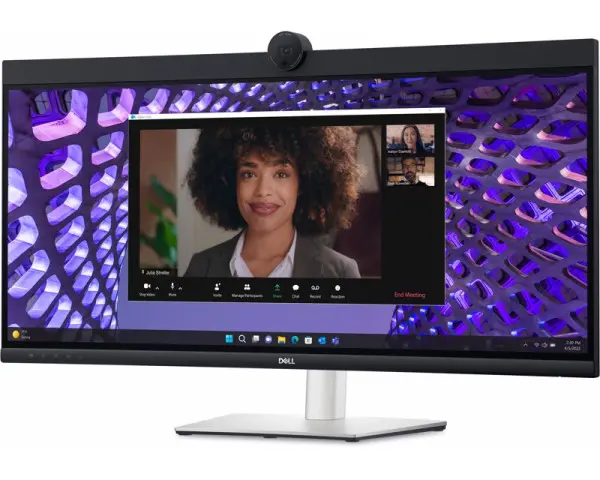 DELL 34.1 inch P3424WEB WQHD Video konferencijski zakrivljeni IPS monitor 