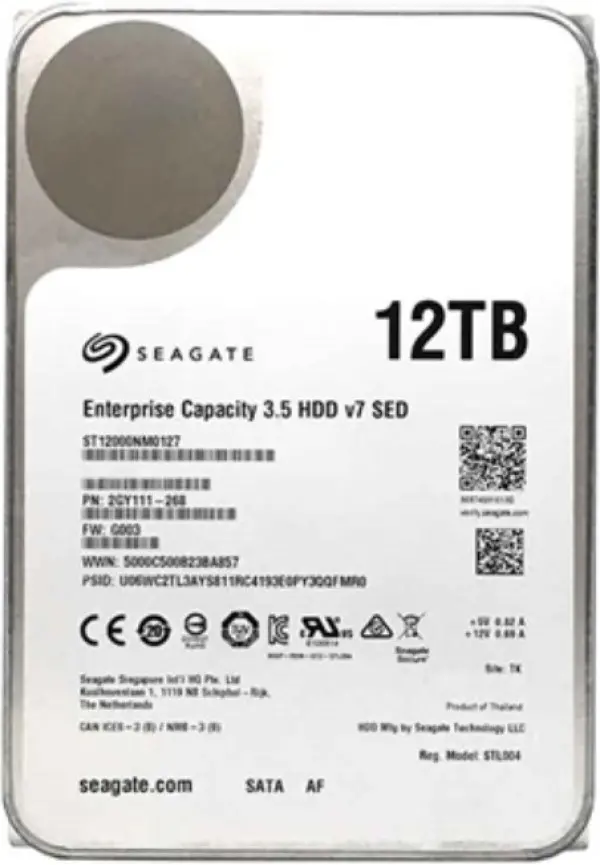 HDD 3.5 ** 12TB ST12000NM0127 Seagate Enterprise 512e 7200rpm 256mb SATA3
