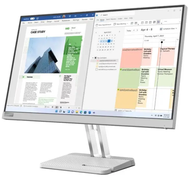 Monitor LENOVO L25e-40 24.5inc /VA/1920x1080/75Hz/4ms/VGA,HDMI/FreeSync/siva