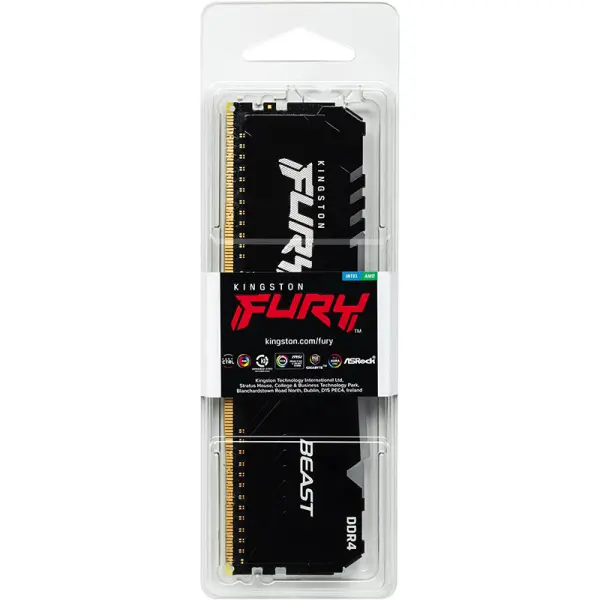 Memorija DDR4 8GB 3200MHz Kingston Fury Beast RGB KF432C16BB / 8