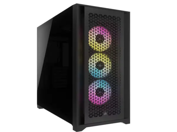 Kućište CORSAIR iCUE 5000D AIRFLOW Mid-TowerGamingATXkaljeno staklobez napajanjaRGBcrna' ( 'CC-9011242-WW' ) 