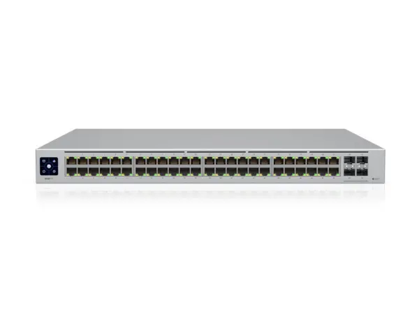 48-port, Layer 3 switch supporting 10G SFP+ connections with fanless cooling' ( 'USW-PRO-48-EU' ) 