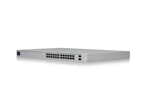 24-port, Layer 3 switch supporting 10G SFP+ connections with fanless cooling' ( 'USW-PRO-24-EU' ) 
