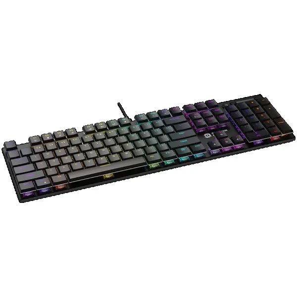 CANYON Cometstrike TKL GK-55, 104keys Mechanical keyboard, 50million times life, with VS11K28A solution, GTMX red switch, RGB backlight, 18