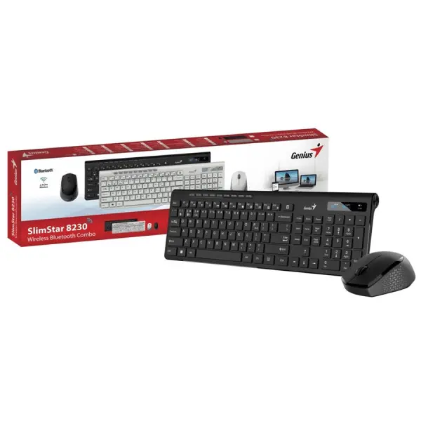 Genius SlimStar 8230,Black,SER,BT+2.4GHz