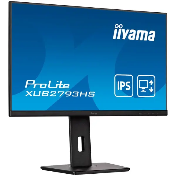 IIYAMA Monitor LED XUB2793HS-B6 27'' IPS 1920 x 1080 @100Hz 16:9 250 cdm˛ 1000:1 1ms HDMI DP Speakers height, swivel, tilt, pivot (rotation 