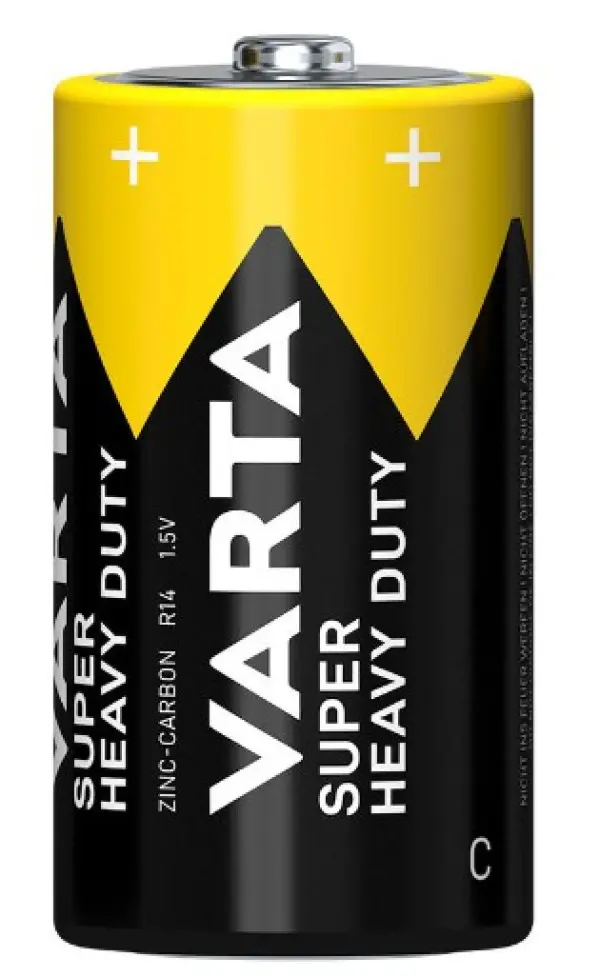 VARTA Superlife Tip C 1.5V R14P SUPER HEAVY DUTY, PAK2 CK, Cink-karbon baterije
