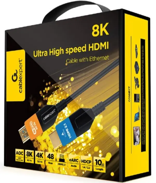 CC-HDMI8K-AOC-10M Gembird Active Optical (AOC) ULTRA High speed HDMI 2.1 8K UHD with Ethernet 10m