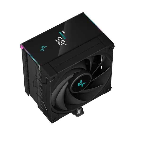DeepCool AK500S Digital 5xHeat Pipe, Real-Time CPU Screen, 240W 120mm 1850rpm 69CF, Black Intel/AMD