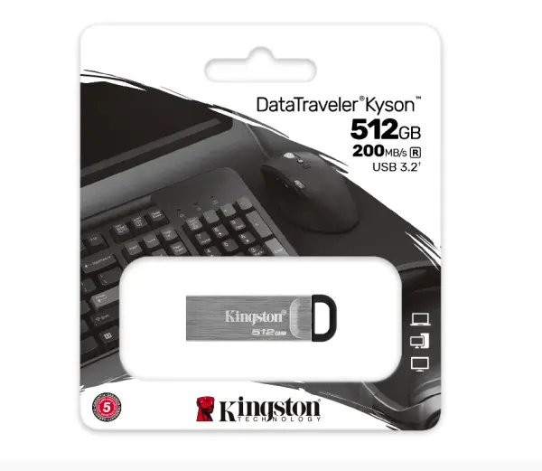 KINGSTON 512GB DataTraveler Kyson USB 3.2 flash DTKN512GB sivi 
