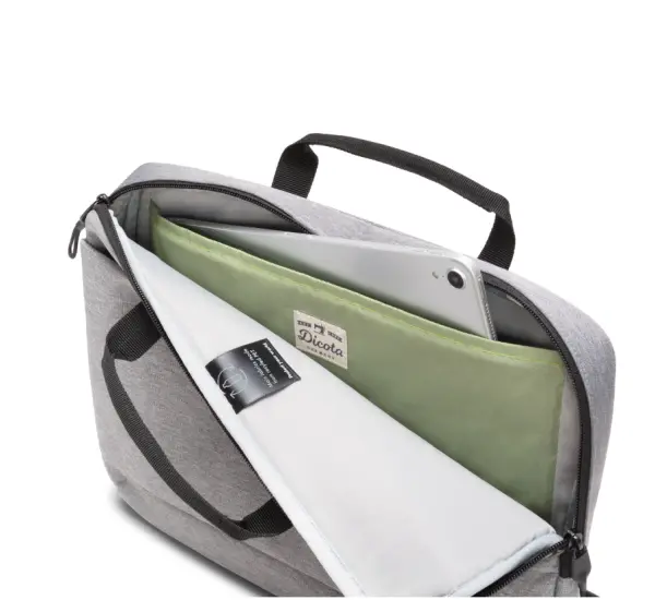 Torba za laptop Dicota Slim Eco Motion D31873-RPET 15.6'' svetlo siva